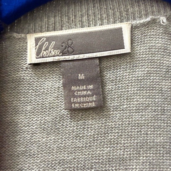 Chelsea28 Light Gray Open-Front Ruffle Hem Cardigan - Picture 5 of 5